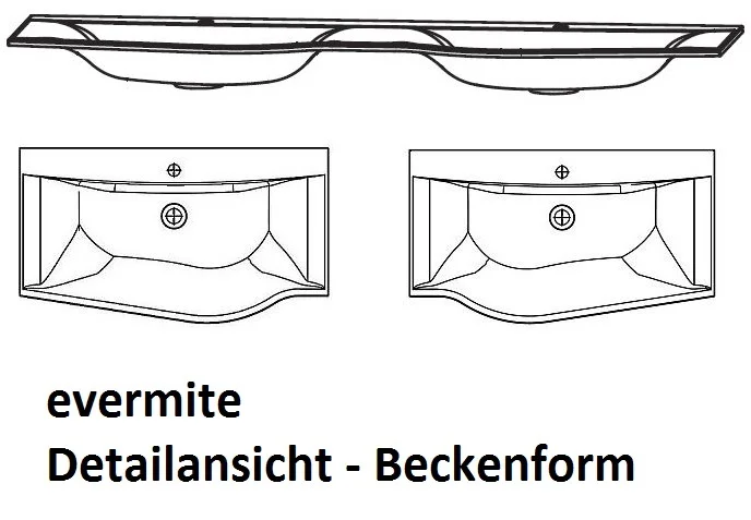 Puris Swing Badmöbel Set 180 cm - Ansicht 3