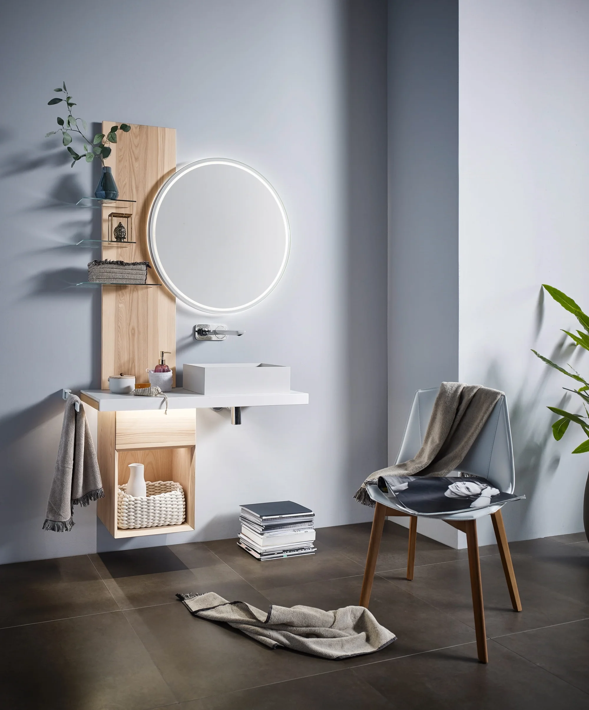 Thielemeyer Fresh Massivholz Badmöbelset 800799/801799 - Vorschlag 18 - 114 cm