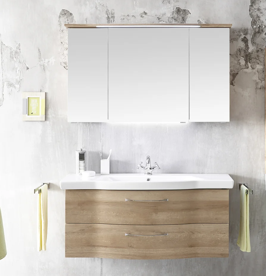 Calmo Badmöbelset 122 cm breit - 3-teilig