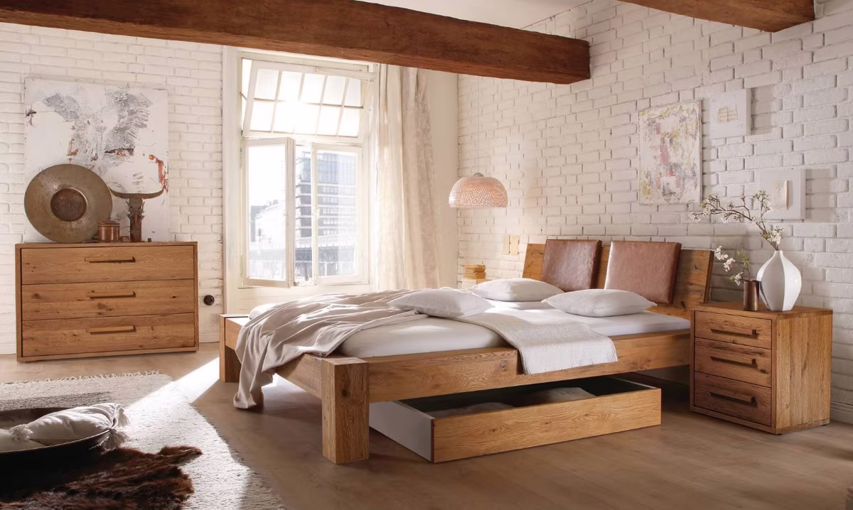 Hasena Oak-Wild Bormio 18 Bett - Sion Kopfteil inkl. Sano Kissen - Ansicht 2
