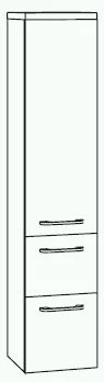 Marlin Aqua Mittelschrank 30 cm AQMI300D Anthrazit - Sofort lieferbar - Sonderpreis
