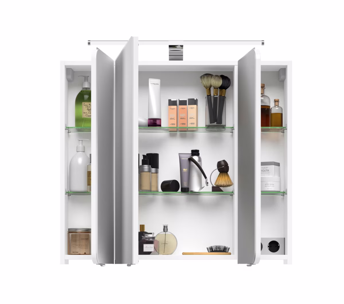 Pelipal 4005 Spiegelschrank 90 cm mit LED-Aufsatzleuchte - Ansicht 4