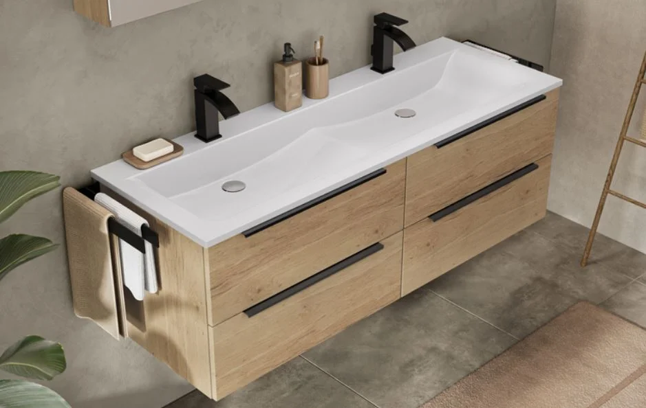 Puris Star Line Badmöbel Set mit Doppelwaschtisch - 160 cm - Ansicht 5