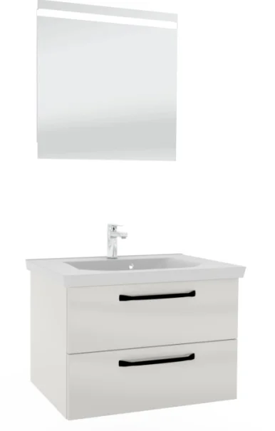 Pelipal TrenTino Badmöbel Set 80 cm breit - Spiegel wählbar - Ansicht 3