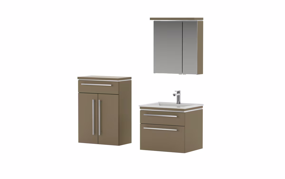 Puris Cool Line Badmöbelset 60 cm - mit Spiegelschrank Serie B - Ansicht 3