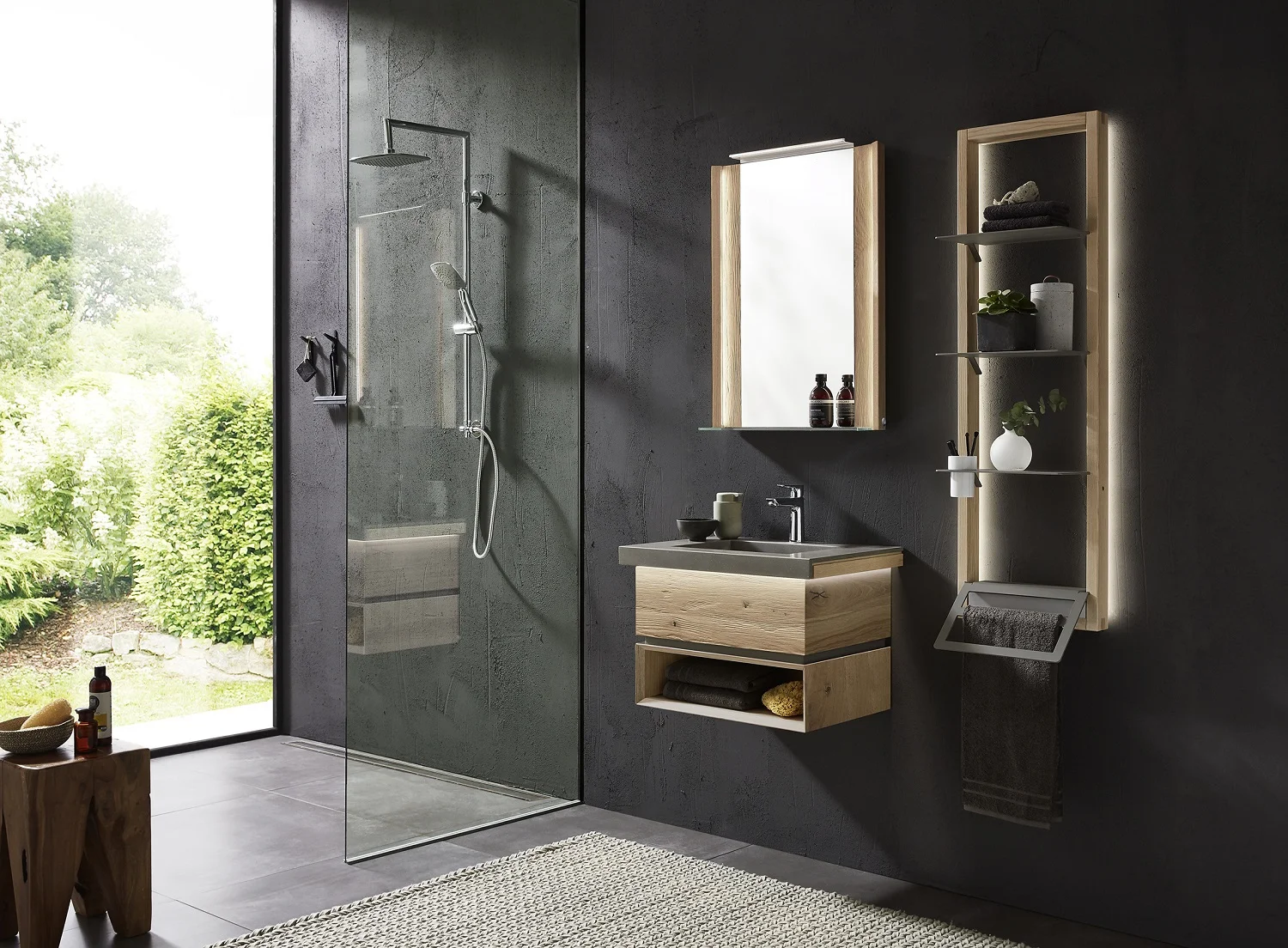 Thielemeyer Fresh Massivholz Badmöbelset 800370/801370 - Vorschlag 2 - 62 cm - Ansicht 3