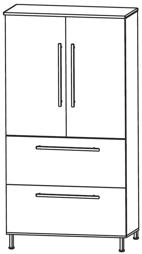Puris Quada Mittelschrank 60 cm MNA776A1S - Ansicht 2