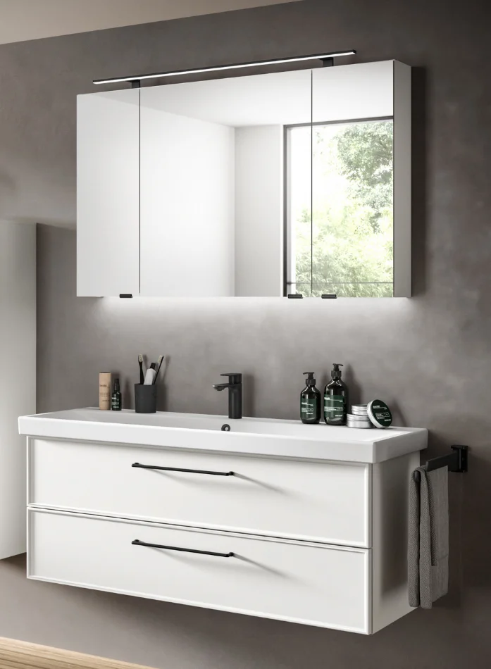 Pelipal 7300 Badmöbelset 120 cm - Waschtisch eingelassen - Ansicht 4