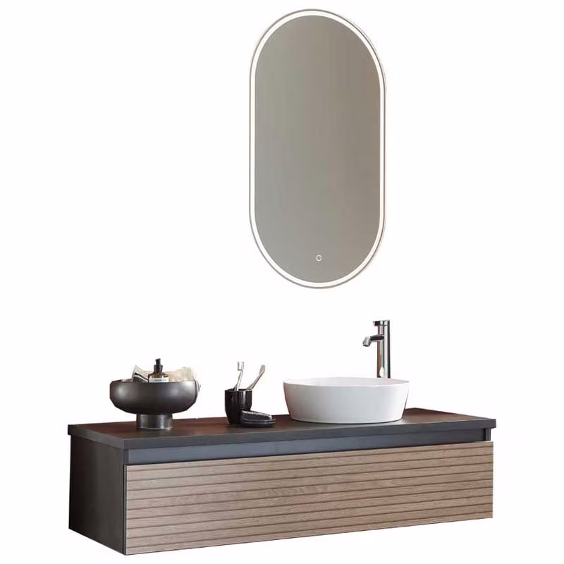 Puris Vialli Badmöbel Set 120 cm breit - Becken rechts