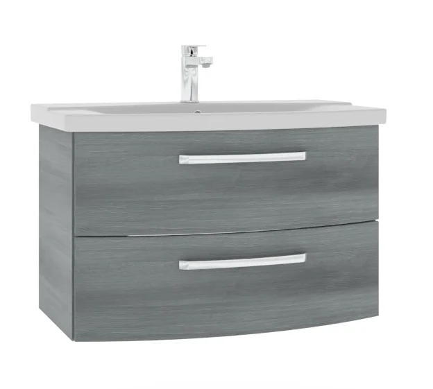 Pelipal 4010 Badmöbel Set inkl. Spiegelschrank mit Kranzbeleuchtung - 80 cm - Ansicht 4