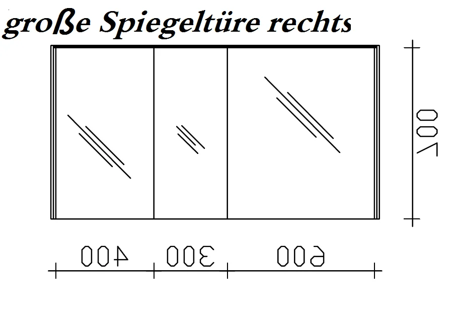 Pelipal 6010 Spiegelschrank 134 cm 6010-SPS 04 - Ansicht 5