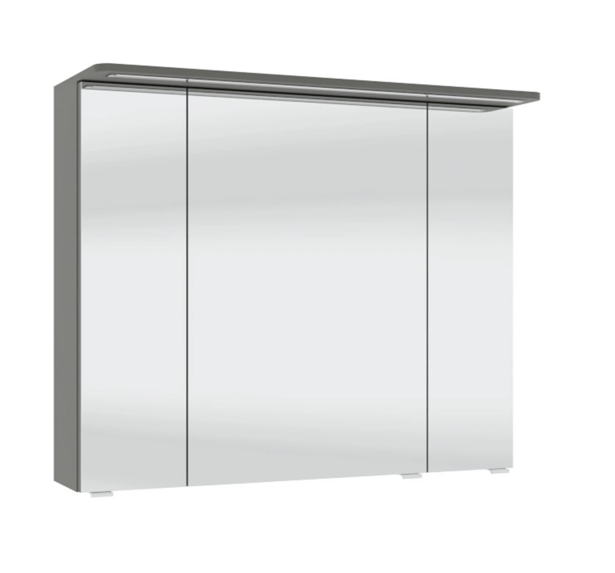 mit Spiegelschrank mit Kranzboden 90 cm