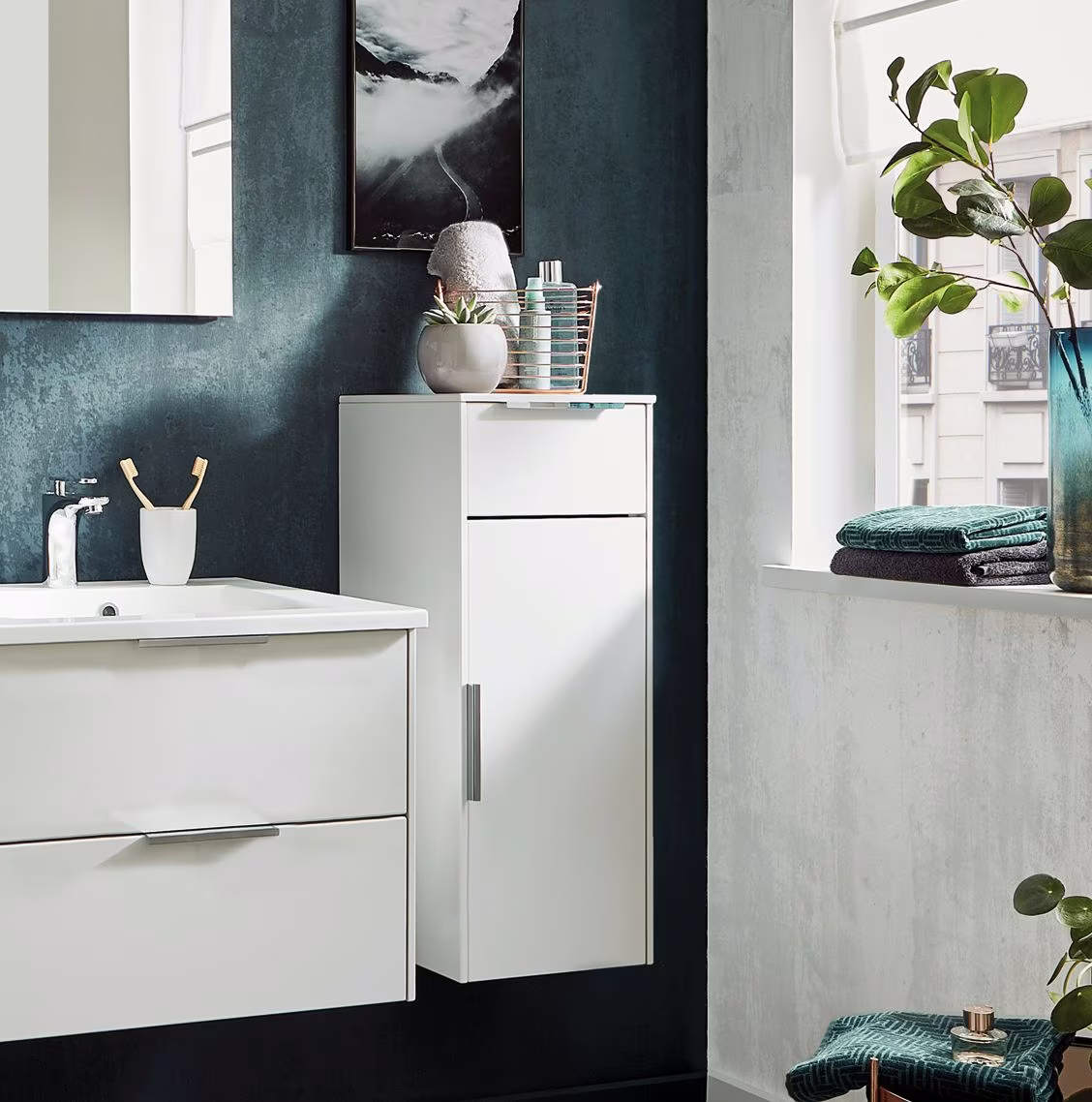 Puris d.light Bad-Highboard 32,2 cm breit HBA553A D L/R