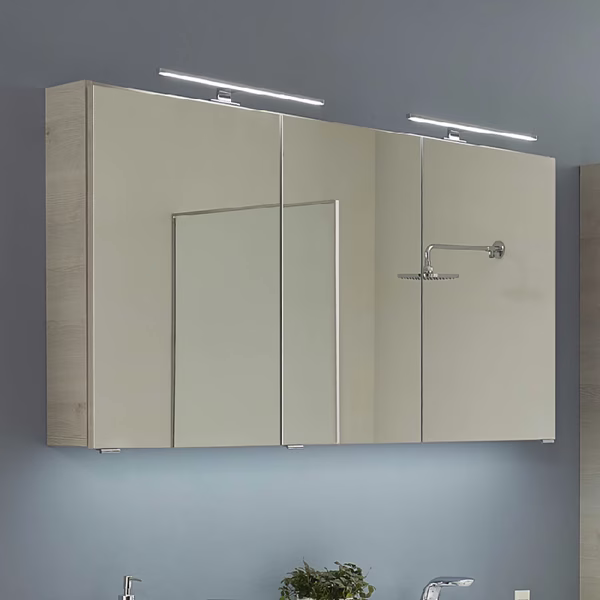 6025-SPS 12 Spiegelschrank mit LED-Aufsatzleuchten