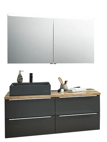 Puris Aspekt Badmöbel Kombination 120 cm breit - Set 2
