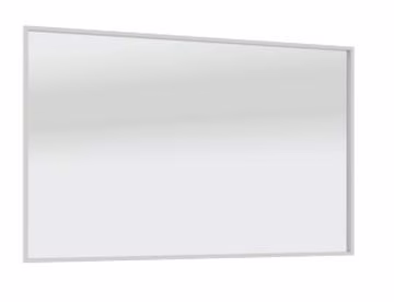 Flächenspiegel mit LED-Alurahmen in weiß matt 90 cm FSB459005, LED-Alurahmen umlaufende LED-Beleuchtung 37,2 Watt / Converter 60 Watt 3497 Lumen / 2700 - 6500 Kelvin mit Sensor für Emotion-Beleuchtung