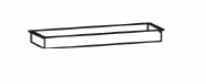 2x 155969 - Utensilieneinsatz Metall Eisenglimmer für Hängekonsolen