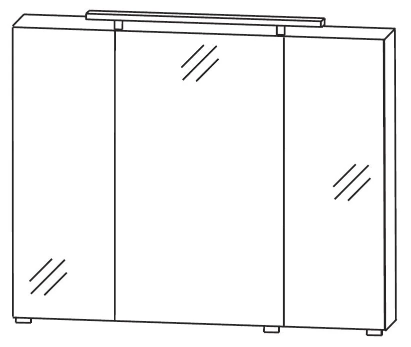 Puris Quada Spiegelschrank 100 cm S2A531067 - Ansicht 2