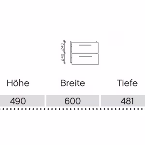 Pelipal Waschtischunterschrank 60 cm für Waschtisch Villeroy&Boch Venticello 65 cm - Sofort lieferba - Ansicht 3