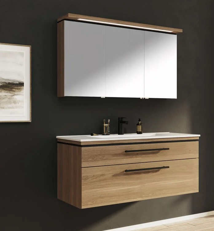 Puris Cool Line Badmöbel Set 122 cm breit kombinierbar - Ansicht 5