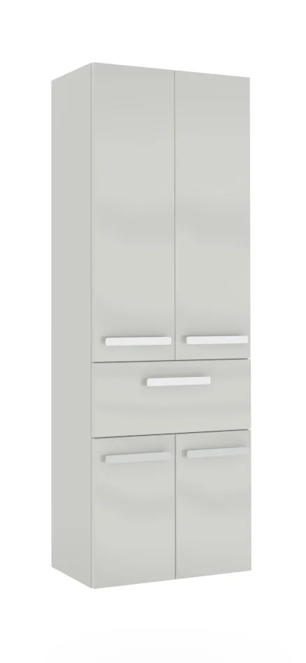 Pelipal 4005 Bad-Hochschrank 60 cm breit - 2 Türen, 1 Auszug, 2 Wäschkippen - Ansicht 3