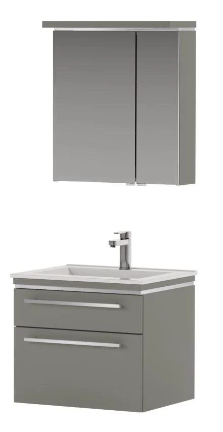 Puris Cool Line Waschtisch mit Unterschrank 62 cm breit - Keramik - Ansicht 2
