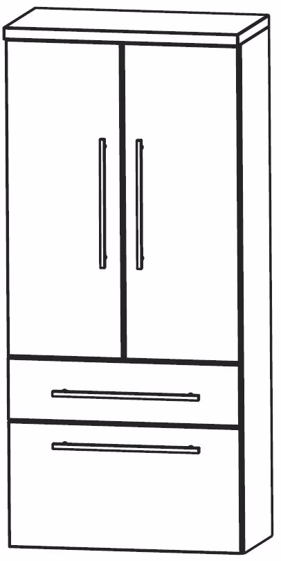 Puris Crescendo Mittelschrank 60 cm MNA886A7M - Ansicht 2