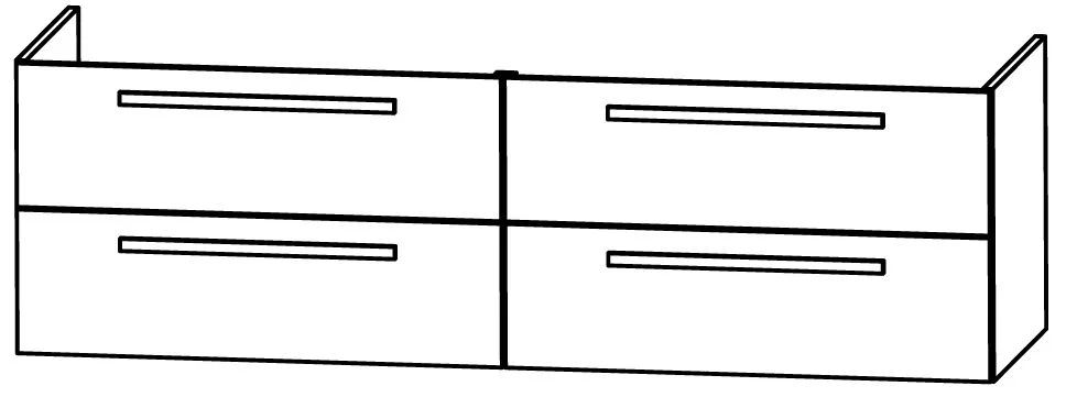 Puris Star Line Badmöbel Set 160 cm - Kombination 1 - Ansicht 9