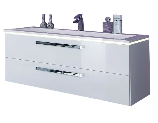 Puris Star Line Bad-Konfigurator 120 cm - Glaswaschtisch - Ansicht 2