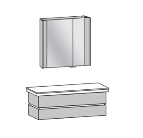 Thielemeyer Fresh Massivholz Badmöbelset 800529/801529 - Vorschlag 22 - 122 cm - Ansicht 3