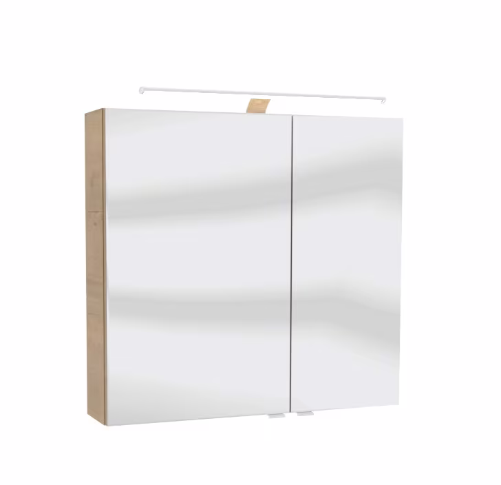 Pelipal 6005 Badmöbel Set inkl. Spiegelschrank mit Aufsatzleuchte - 80 cm - Ansicht 9