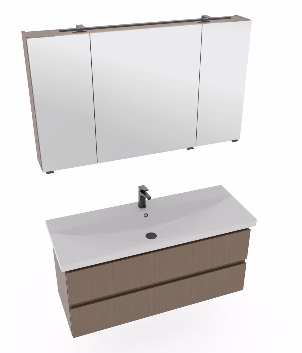 Pelipal 6090 Badmöbelset 120 cm - Einzelwaschbecken - Ansicht 3