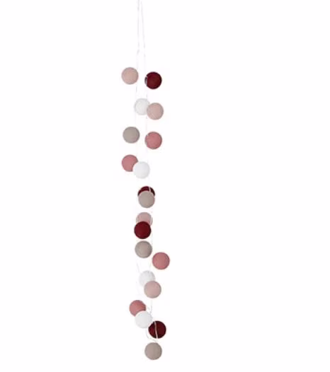 LIFETIME kidsrooms 4er Set Baumwollkugeln Lichterkette - verschiedene Farben - Ansicht 2