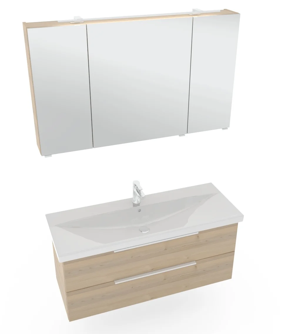 Pelipal 6090 Badmöbelset 120 cm - Einzelwaschbecken - Ansicht 3