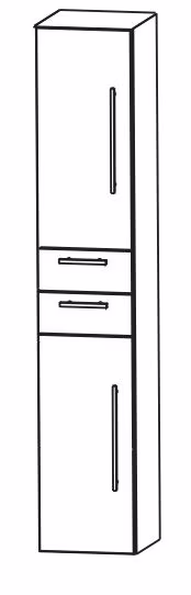 Puris Fine Line Hochschrank 40 cm HNA044001 L/R - Ansicht 2
