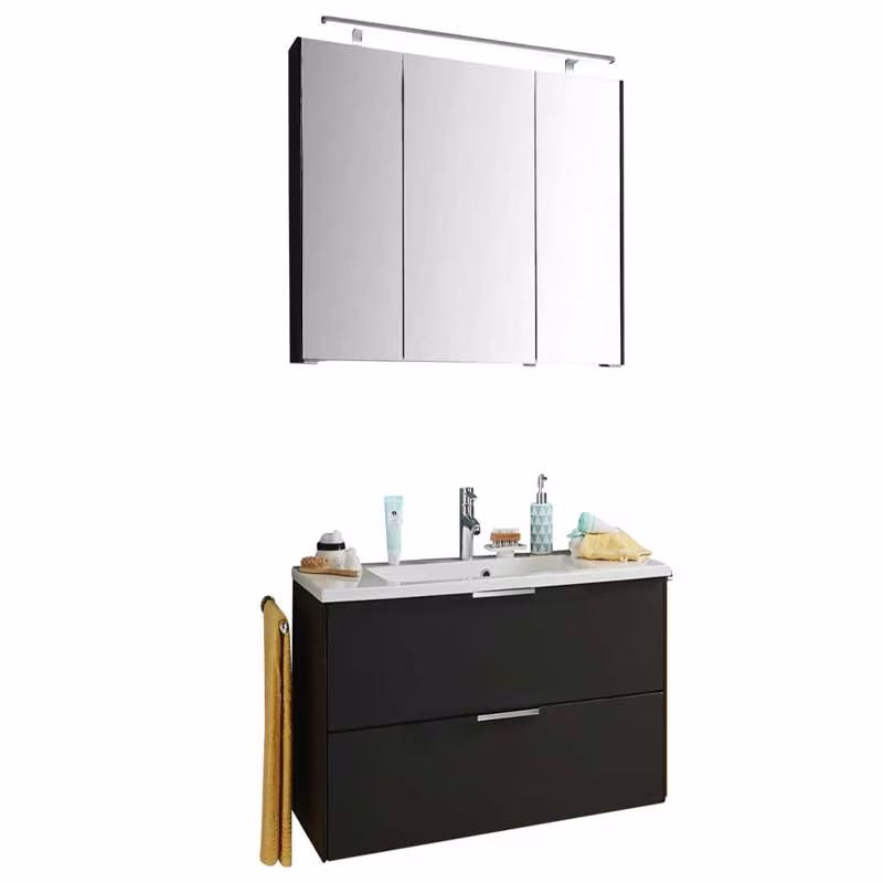 Puris D.Light Badmöbelset 70 cm - mit Spiegelschrank Serie B