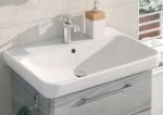 Keramik-Waschtisch "Belo" / Höhe 7 cm / Breite 80,5 cm / Tiefe 48,5 cm