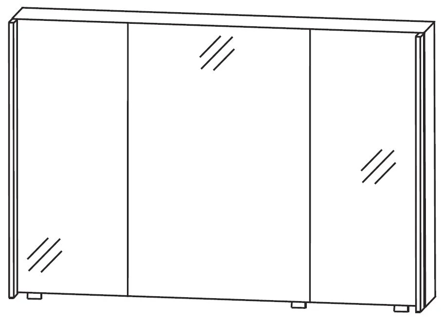 Puris Quada Spiegelschrank 120 cm S2A531203 - Ansicht 3