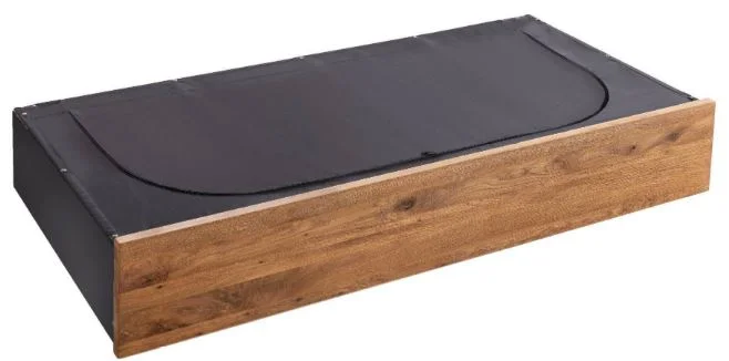 5034.2 - Saceto Stoffabdeckung zum Bettkasten - 2er Set / 137x64x0,4 cm in Polyester grau