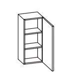 335.013030 Wandschrank / 1 Drehtüre / 2 Einlegeböden / Breite 30 cm / Höhe 70 cm / Tiefe 20 cm