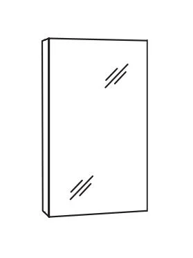 MARLIN 3980spiegel - Spiegelschrank 60 cm breit - SOXD4
