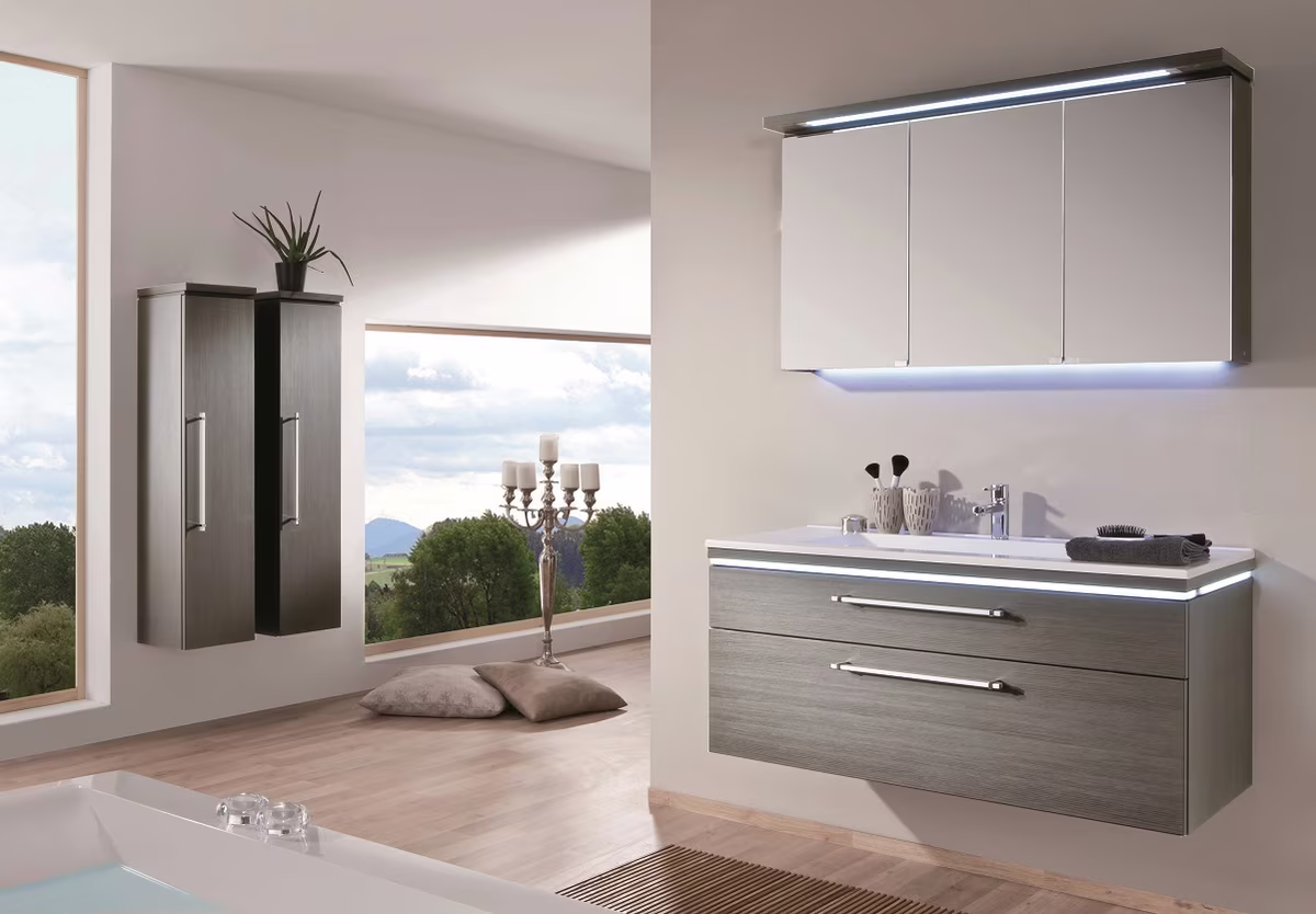 Puris Cool Line Badmöbel Set 122 cm breit kombinierbar - Ansicht 4
