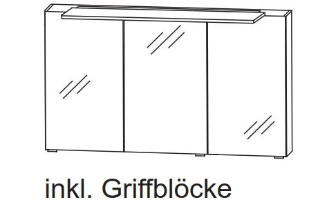 Puris Protection1 - Badmöbelset 100 cm / mit Spiegelschrank - Serie A - Ansicht 7