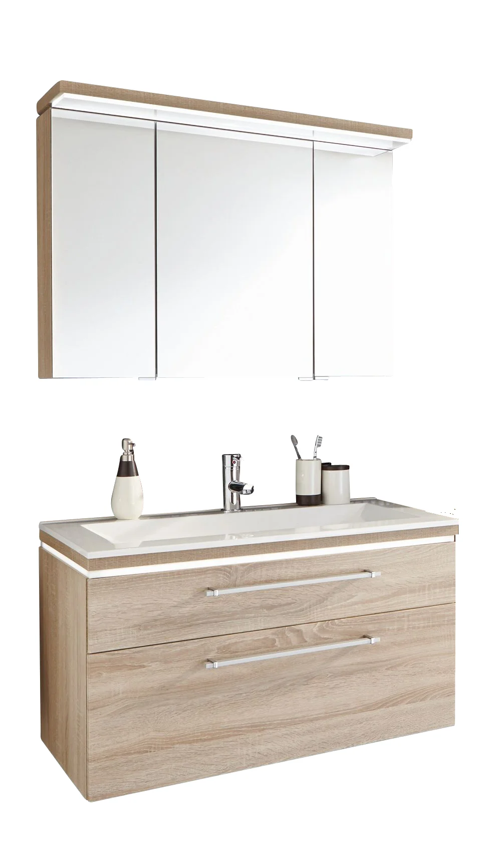 Puris Cool Line Badmöbel Set 92 cm breit kombinierbar