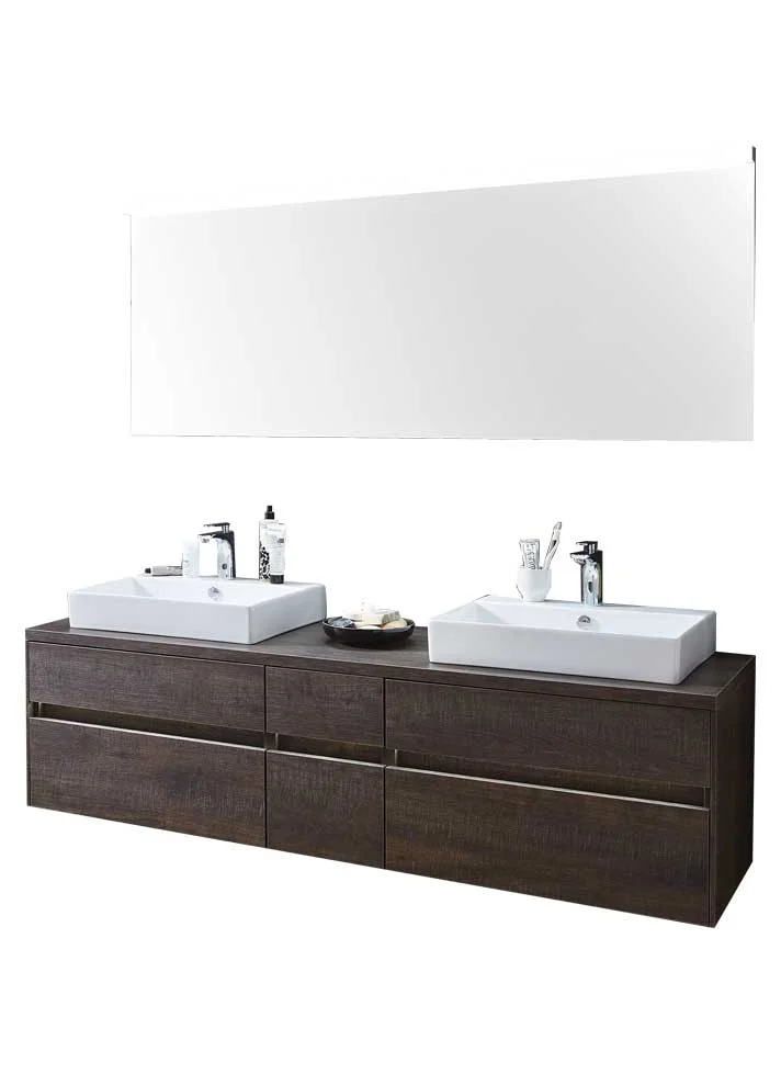 Puris Unique Badmöbel Set 172 cm breit mit Flächenspiegel