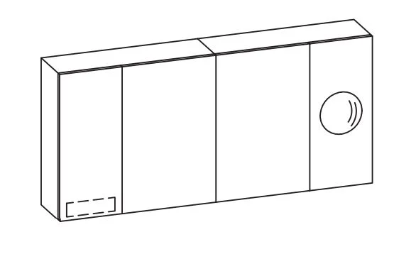 Pelipal Vario Select Spiegelschrank SKNEKTL15G / SKNEKLT15G - 150 cm breit