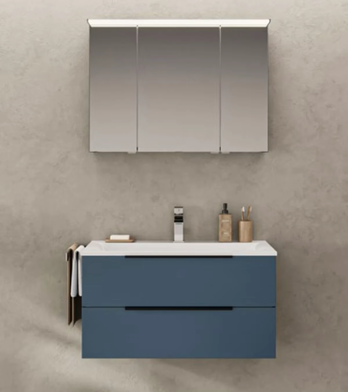 Puris Star Line Waschplatz 90 cm - Stoneplus – Waschtisch wählbar