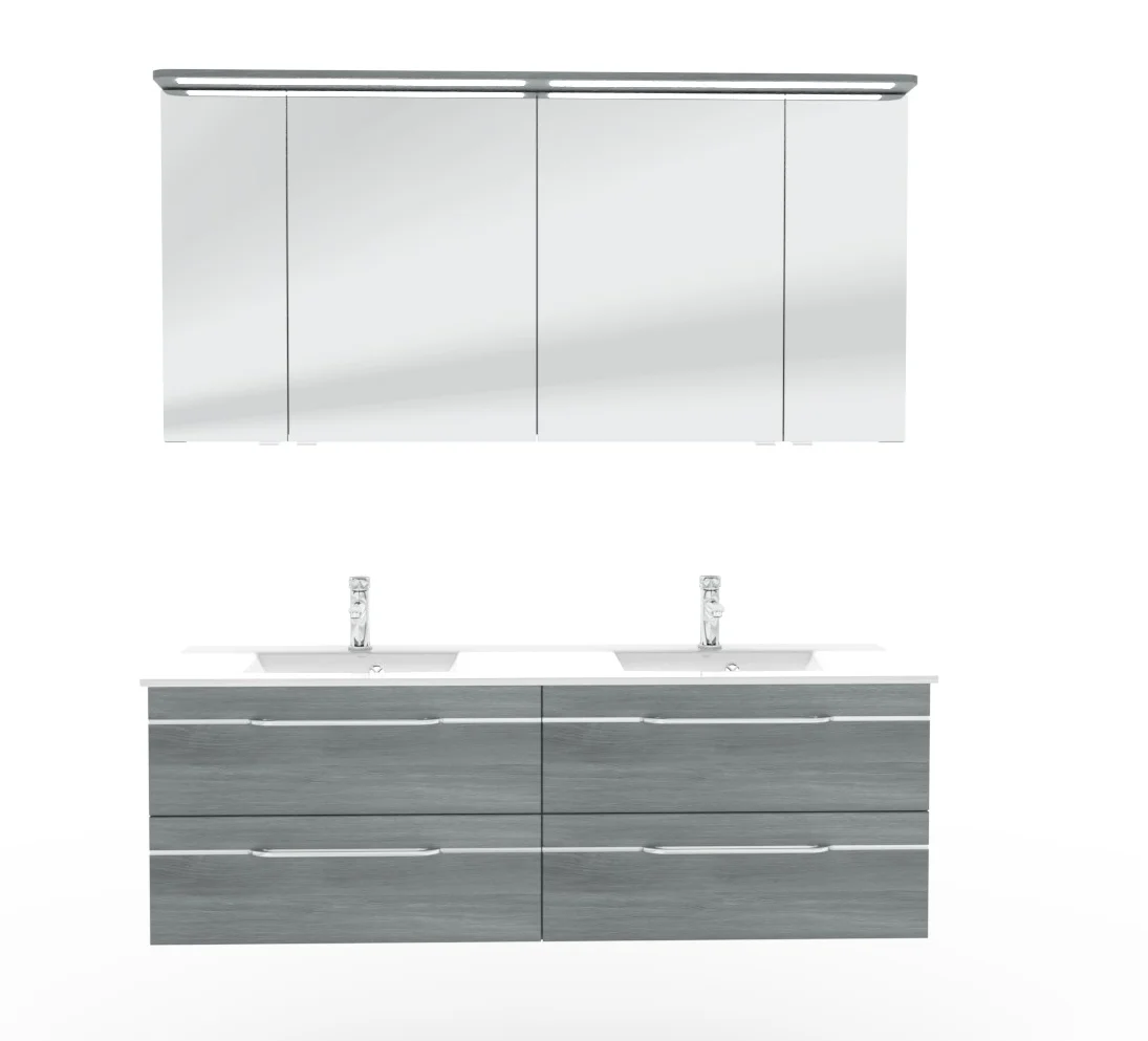 Pelipal Balto Badmöbel-Set - Doppelwaschplatz, 148 cm - Ansicht 4
