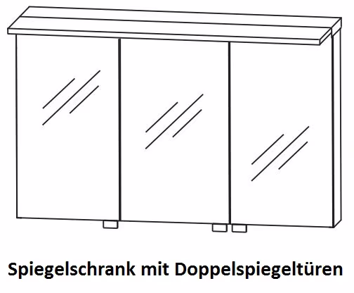 Puris Fine Line Spiegelschrank S2A431278 / S2A432S08 120 cm - Ansicht 3