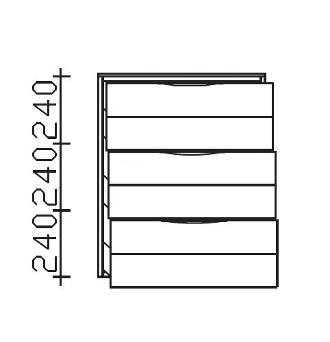 Pelipal 6025 Highboard 60 cm 6025-HB 60-03 - Ansicht 2